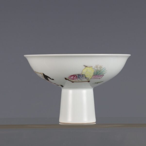 Qing Dynasty Yongzheng period Famille rose high-footed cup - Image 2
