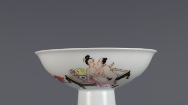 Qing Dynasty Yongzheng period Famille rose high-footed cup - Image 3
