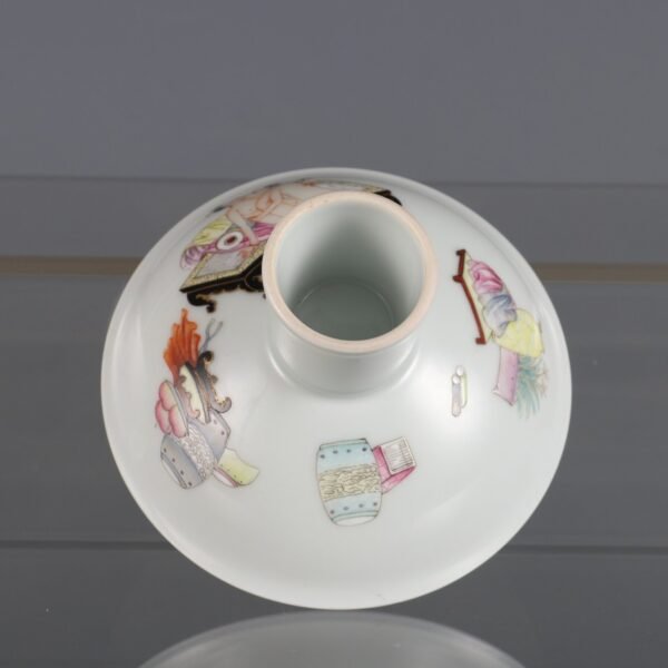 Qing Dynasty Yongzheng period Famille rose high-footed cup - Image 5