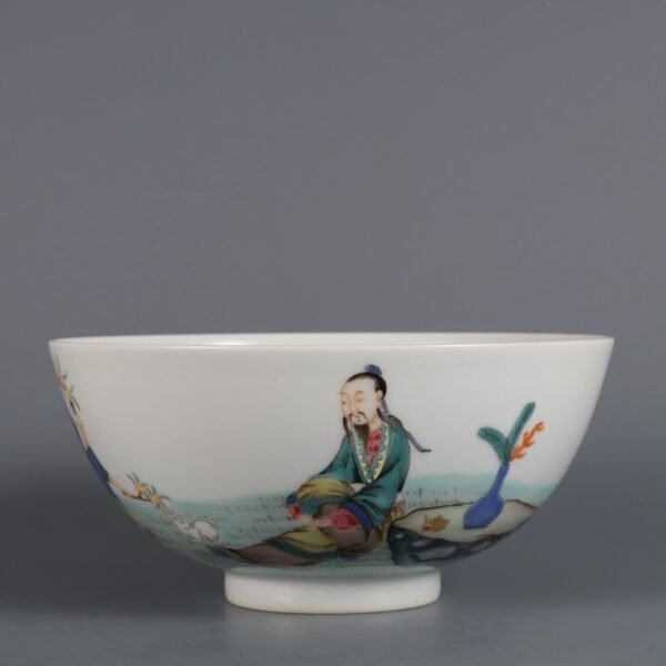 Qing Dynasty Qianlong period Famille rose laurel bowl - Image 2