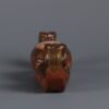 Qing Dynasty Qianlong Period Coral Red Background Gold Window Stone Pattern Glaze Dragon - Image 9