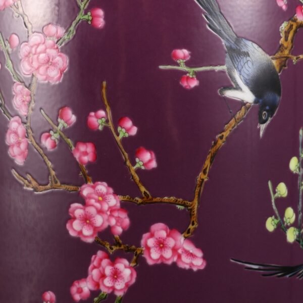 purple ground and twelve happy pictures made in the Yongzheng period of the Qing Dynasty - Image 5