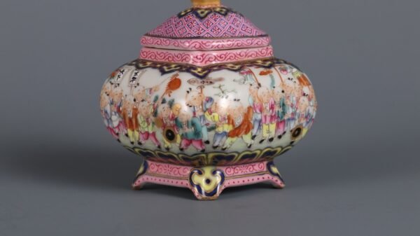 hundred children in pastel colors made in the Qianlong period of the Qing Dynasty - Image 6