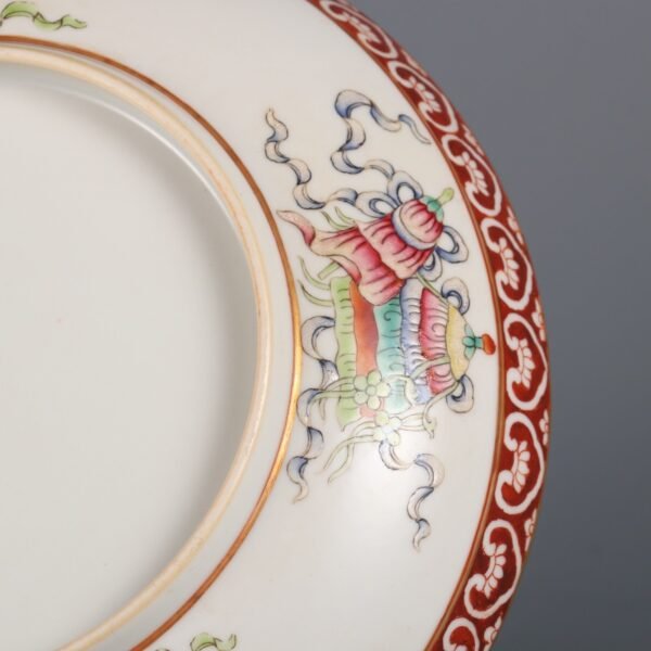 Qing Daoguang Period Famille Rose Eight Treasures Appreciation Plate - Image 8