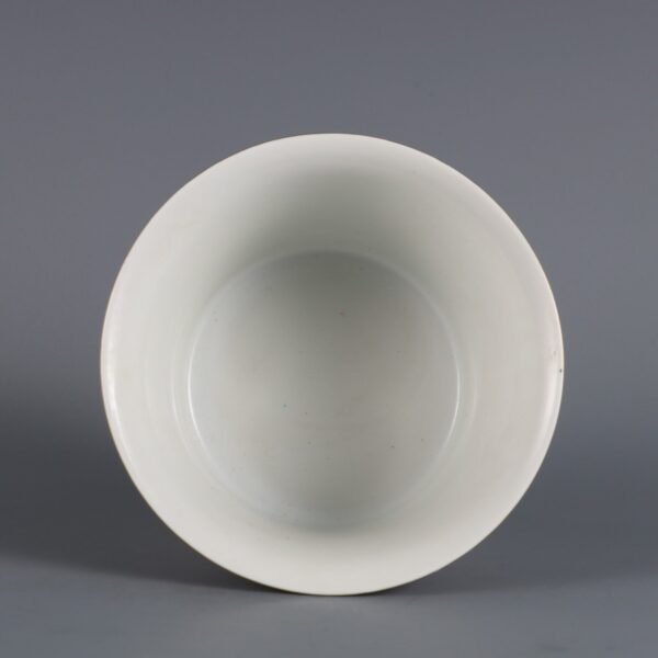 Rouge-red pastel-colored bowl with floral patterns, made in the Guangxu period of the Qing Dynasty - Image 7