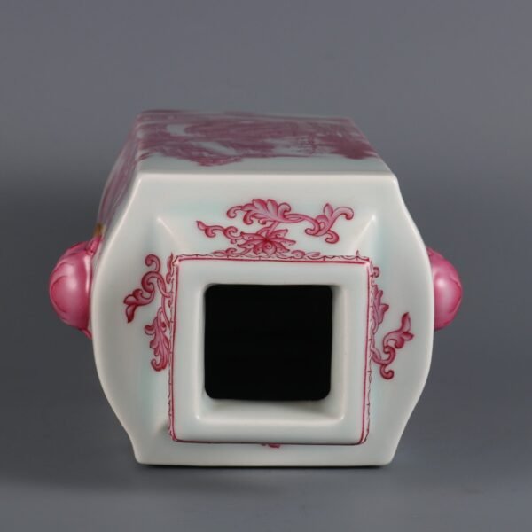 figure story square vase made in the Qianlong period of the Qing Dynasty - Image 6
