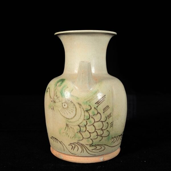 Changsha kiln painted fish pattern pot - Image 5