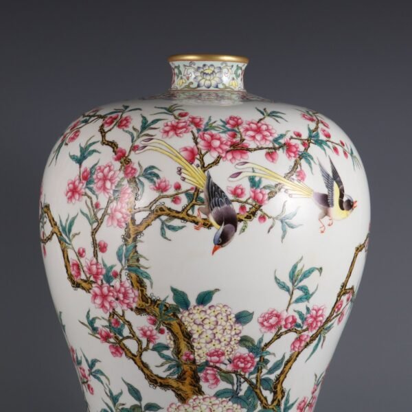 flower and bird patterns and inscriptions in the Yongzheng period of the Qing Dynasty - Image 4