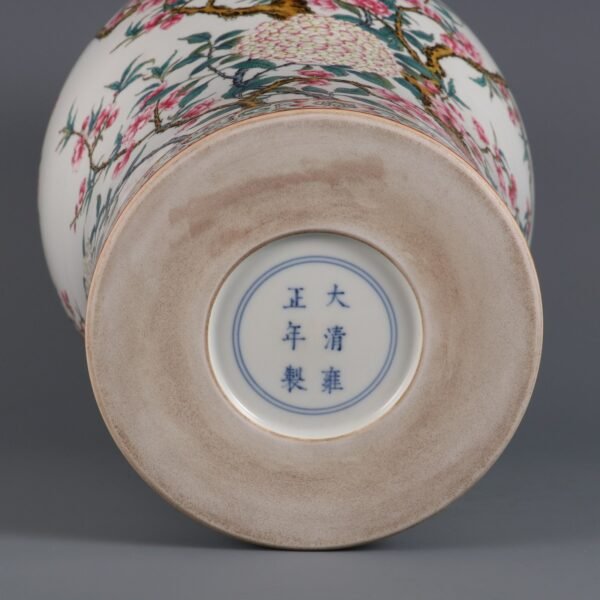 flower and bird patterns and inscriptions in the Yongzheng period of the Qing Dynasty - Image 7