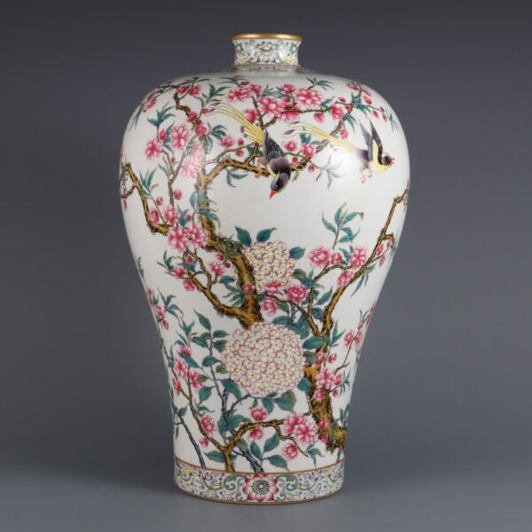 flower and bird patterns and inscriptions in the Yongzheng period of the Qing Dynasty - Image 9