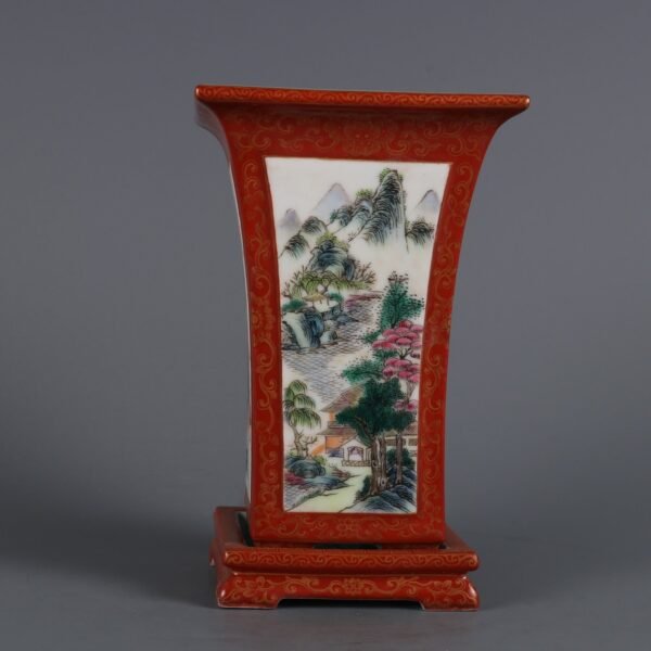gold-painted windows and landscape patterns, made in the Qianlong period of the Qing Dynasty - Image 5