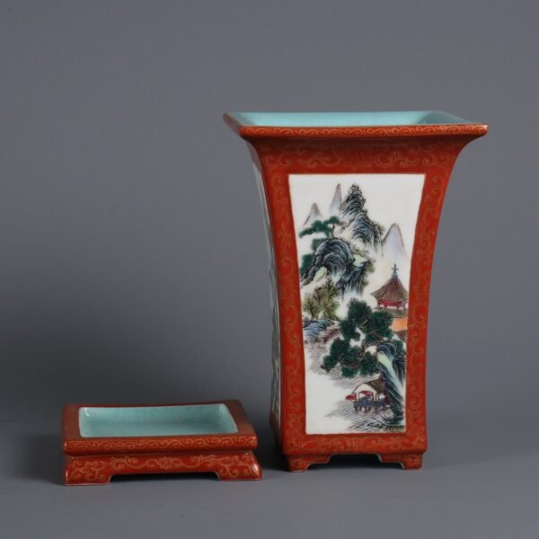 gold-painted windows and landscape patterns, made in the Qianlong period of the Qing Dynasty - Image 8