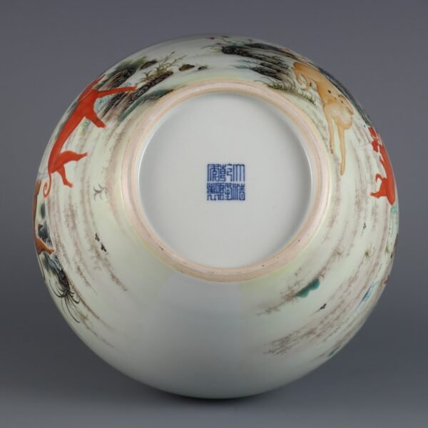 Qing Dynasty Qianlong period enamel painted perfect picture celestial globe vase - Image 8