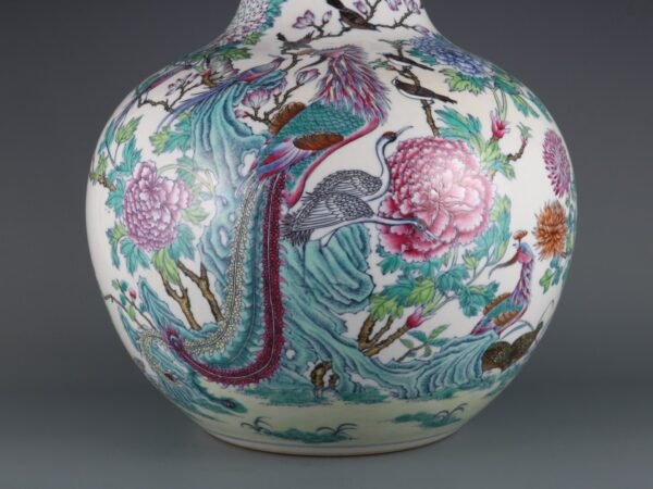 vase with bird-and-bird-and-phoenix pattern, made in the Qianlong period of the Qing Dynasty - Image 5